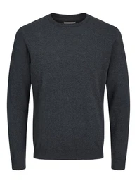 Rundhalspullover Basic Knit (1-tlg) langarm, Rundhals-Ausschnitt