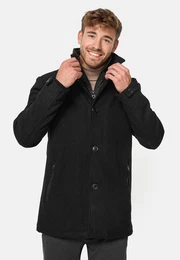 Wollmantel Brittany mit wattierter Innenjacke und Zippertaschen