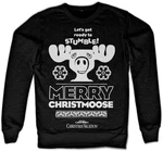 National Lampoon's Rundhalspullover Merry Christmoose Sweatshirt Schwarz/Gelb/Grau/Dunkelblau/Beige
