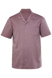 JP1880 Kurzarmhemd JP AWARE Jersey-Hemd Dunkelrot/Lila