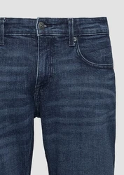 QS Stoffhose Jeans Rick Dunkelblau/Lila/Blau
