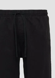 QS Stoffhose Jogger Heavy Twill Schwarz