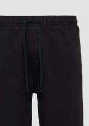 QS Stoffhose Jogger Heavy Twill Schwarz
