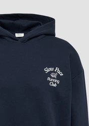 s.Oliver Sweatshirt Softer Hoodie im Relaxed Fit Dunkelblau/Blau