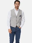 Babista Sweatweste HERMINIO mit V-Ausschnitt Grau/Hellblau