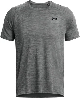 Under Armour T-Shirt UA Tech Textured SS Dunkelgrau/Hellgrau/Grau/Rot Under Armour T-Shirt UA Tech Textured SS Dunkelgrau/Hellgrau/Grau/Rot