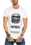 RedBridge T-Shirt NASA Visalia Dunkelgrau/Weiß/Gelb/Grau/Creme