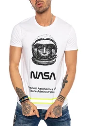 T-Shirt NASA Astronauten-Print, Retro-Look, Regular Fit