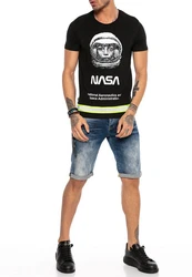 RedBridge T-Shirt NASA Visalia Gelb/Dunkelgrau/Schwarz