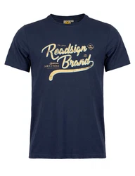 ROADSIGN australia T-Shirt RS Brand Dunkelblau/Blau/Braun