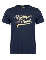 ROADSIGN australia T-Shirt RS Brand Dunkelblau/Blau/Braun