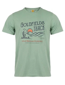 ROADSIGN australia T-Shirt Goldfields Grün/Hellgrün/Dunkelgrün/Neonfarben/Türkis