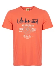 ROADSIGN australia T-Shirt Unlimited Orange/Rot/Rosa