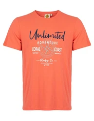 ROADSIGN australia T-Shirt Unlimited Orange/Rot/Rosa
