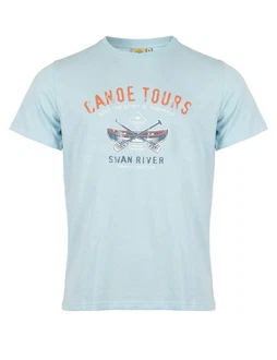 ROADSIGN australia T-Shirt Canoe Türkis/Hellblau/Blau