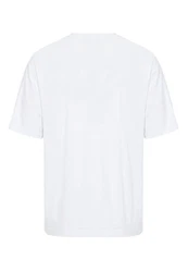 RedBridge T-Shirt Oversized Statement-Print Weiß/Schwarz
