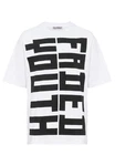 RedBridge T-Shirt Oversized Statement-Print Weiß/Schwarz