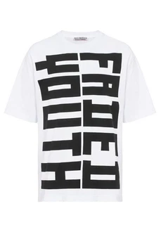 RedBridge T-Shirt Oversized Statement-Print Weiß/Schwarz
