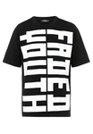 RedBridge T-Shirt Oversized Statement-Print Schwarz/Rot