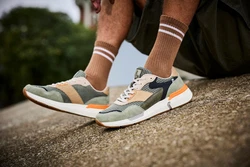 RIEKER Sport Sneaker Christoph Kramer Kollektion Khaki/Beige/Dunkelgrün/Grau