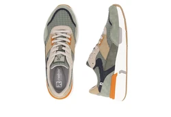 RIEKER Sport Sneaker Christoph Kramer Kollektion Khaki/Beige/Dunkelgrün/Grau