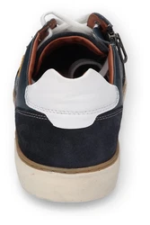 camel active Sneaker Retro Schnürschuh Halbschuh Hellblau/Blau/Dunkelblau