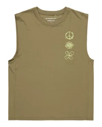 Quiksilver Tanktop Lap Time Dunkelgrün/Khaki