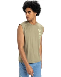 Quiksilver Tanktop Lap Time Dunkelgrün/Khaki