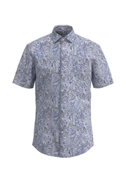 Businesshemd Comfort Comfort Kurzarm Kentkragen Floral
