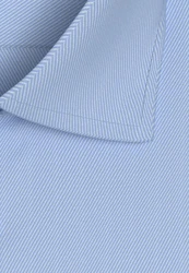 seidensticker Businesshemd Slim Kurzarm Kentkragen Uni Hellblau/Blau/Grau
