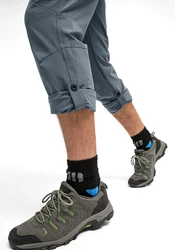 Maier Sports Funktionshose Nil Grau/Hellgrau/Blau/Dunkelblau