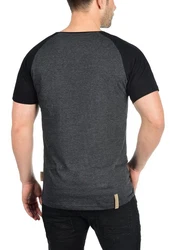 Indicode Gresham T-Shirt Rundhalsshirt IDGresham Kurzarmshirt Dunkelgrau/Dunkelblau/Grau