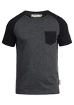 Indicode Gresham T-Shirt Rundhalsshirt IDGresham Kurzarmshirt Dunkelgrau/Dunkelblau/Grau