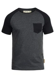 Indicode Gresham T-Shirt Rundhalsshirt IDGresham Kurzarmshirt Dunkelgrau/Dunkelblau/Grau