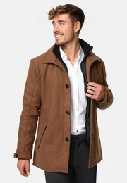 Wollmantel Brittany mit wattierter Innenjacke und Zippertaschen