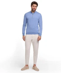 FALKE Strickpullover Blau/Hellblau/Grau