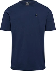 hummel T-Shirt hmlPULSE CO REGULAR T-SHIRT Dunkelblau/Blau