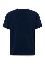 HUGO T-Shirt Laze T-Shirt mit Rundhalsausschnitt Dunkelblau