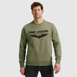 Sweatshirt Crewneck soft terry with logo mit Logo Print