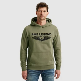 Kapuzensweatshirt Hooded soft terry with logo mit Logo Print