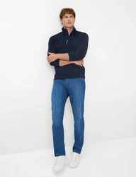 Brax Strickpullover Style SION Dunkelblau/Blau