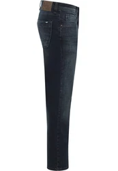 MUSTANG Straight Jeans Style Denver Tapered Dunkelblau/Blau/Grau