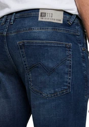 TOM TAILOR Denim Herren Jeans Piers Slim (202212) Used Mid Stone Blue
