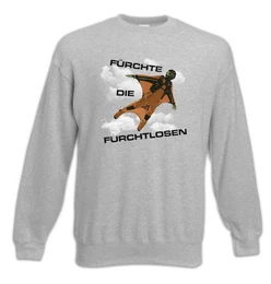 Sweatshirt Frchte Die Furchtlosen Sweatshirt Action Fun Pilot Fallschirm Sprung (1-tlg) Sport Extremspor Wingsuit Basejumping