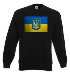 Sweatshirt Classic Ukraine Flag Sweatshirt Against War Widerstand Fahne Faust (1-tlg) Gegen Krieg Frieden Peace