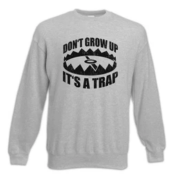 Sweatshirt Don't Grow Up Its A Trap Sweatshirt Spa Fun 80s Erwachsen Werden (1-tlg) 90s Retro Kindheit Childhood