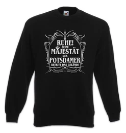 Sweatshirt Seine Majestt Der Potsdamer Sweatshirt Sansoucci Babelsberg Palais (1-tlg) Stadt DDR Ossi Potsdam