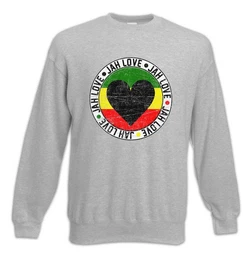 Sweatshirt Jah Love Sweatshirt Rasta Music Jah Babylon Musik Rastafari Bob Reggae (1-tlg) Marley Irie Ska Jamaica