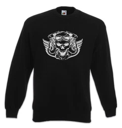 Sweatshirt Biker Skull I Sweatshirt Club MC Rocker Adler Biker Eagle Motorcyclist (1-tlg) Motorradfahrer Criminal Gangster Outlaw