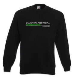 Sweatshirt Loading Answer Sweatshirt Fun Binary Code Binr World Informatiker (1-tlg) Informatik Computer Science Scientist